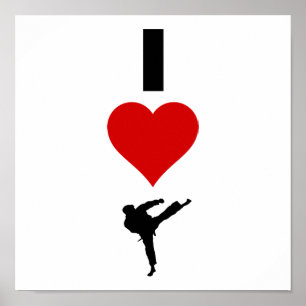 I Love Karate (Verticaal) Poster