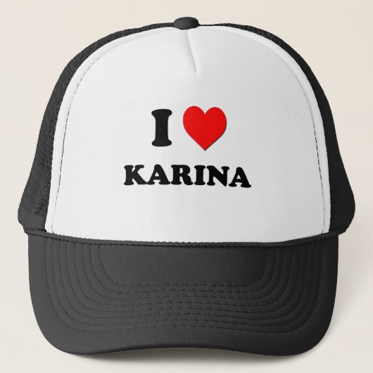 I Love Karina Trucker Pet (Voorkant)