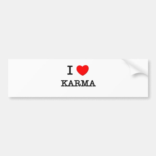 I Love Karma Bumpersticker (Voorkant)