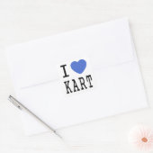 I Love KART Vierkante Sticker (Envelop)