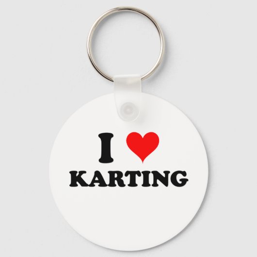 I Love Karting Sleutelhanger (Voorkant)