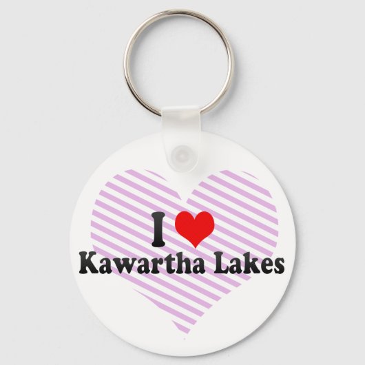 I Love Kawartha Lakes, Canada Sleutelhanger (Voorkant)