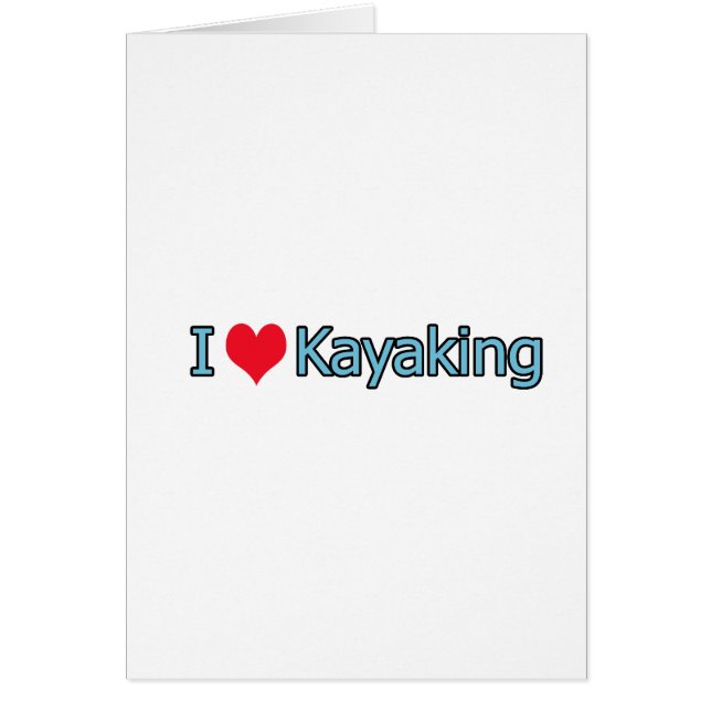 I Love Kayaking Logo (Voorkant)