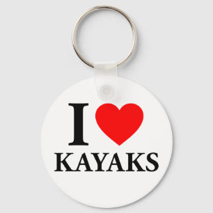 I Love Kayaks Sleutelhanger