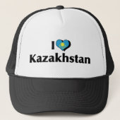 I Love Kazachstan Flag Trucker Pet (Voorkant)