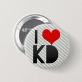 I Love KD Ronde Button 5,7 Cm (Voorkant /achterkant)