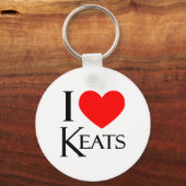I Love Keats Sleutelhanger (Voorkant)