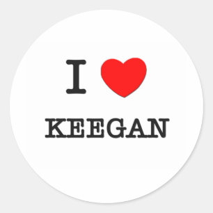 I Love Keegan Ronde Sticker