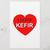 I Love Kefir Briefpapier (Voorkant)