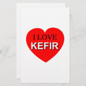 I Love Kefir Briefpapier (Voorkant / Achterkant)