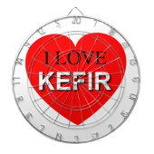 I Love Kefir Dartbord (Voorkant)