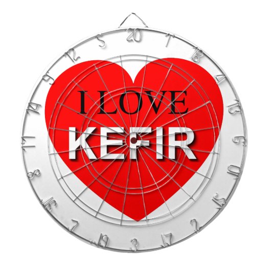 I Love Kefir Dartbord (Voorkant)