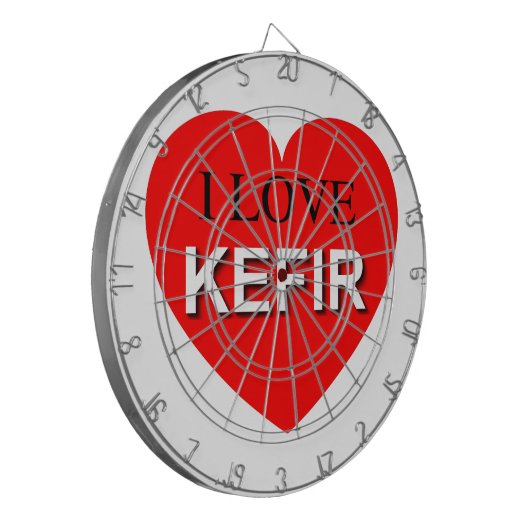 I Love Kefir Dartbord (Voorkant Links)