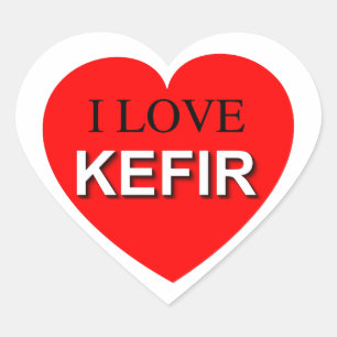I Love Kefir Hart Sticker