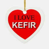 I Love Kefir Keramisch Ornament (Voorkant)