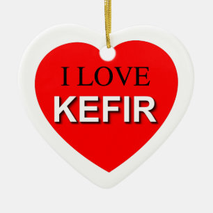 I Love Kefir Keramisch Ornament