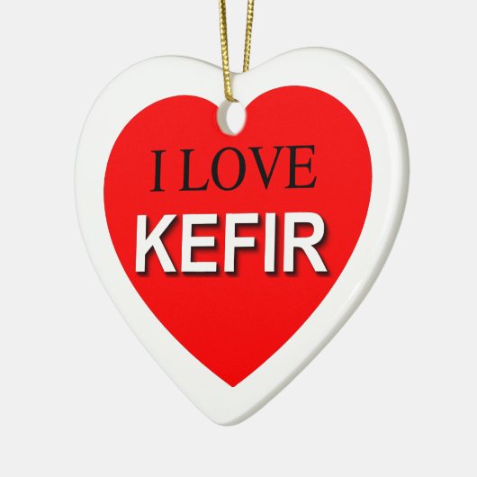 I Love Kefir Keramisch Ornament (Links)