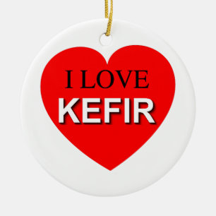 I Love Kefir Keramisch Ornament