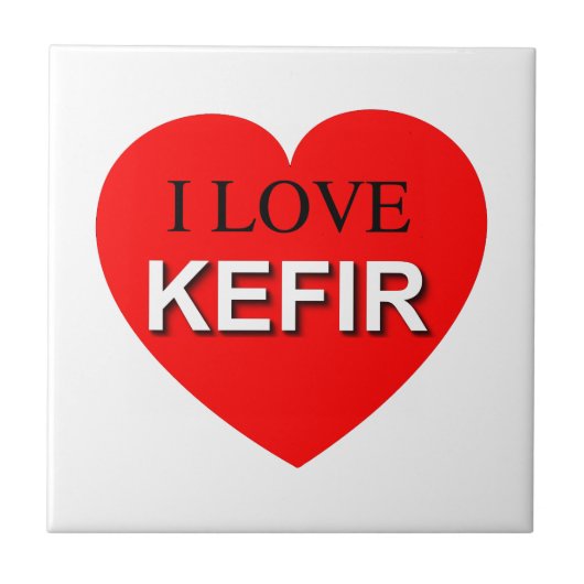 I Love Kefir Tegeltje (Voorkant)