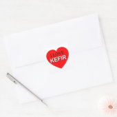 I Love Kefir Vierkante Sticker (Envelop)