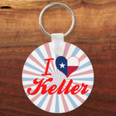 I Love Keller, Texas Sleutelhanger (Voorkant)