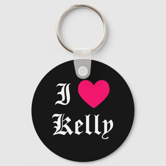 I Love Kelly Sleutelhanger (Voorkant)