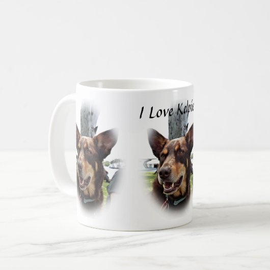 I Love Kelpies Coffee Mok (Voorkant links)