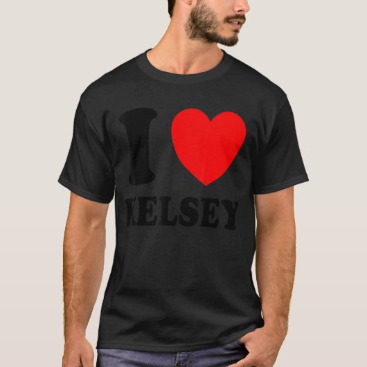 I Love Kelsey T-shirt (Voorkant)