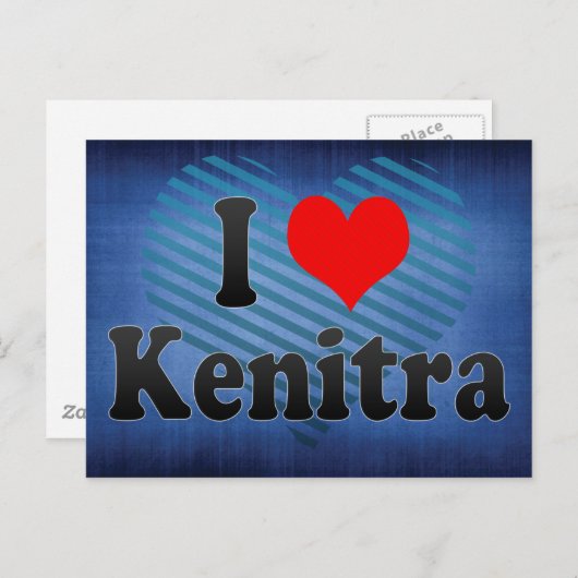 I Love Kenitra, Marokko Briefkaart (Voorkant / Achterkant)