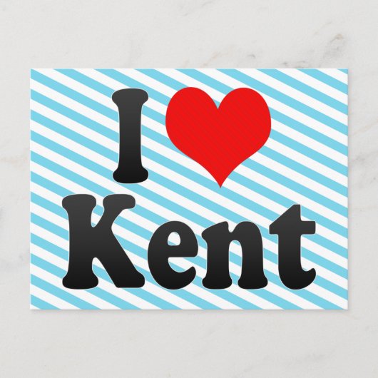 I Love Kent, Verenigde Staten Briefkaart (Voorkant)