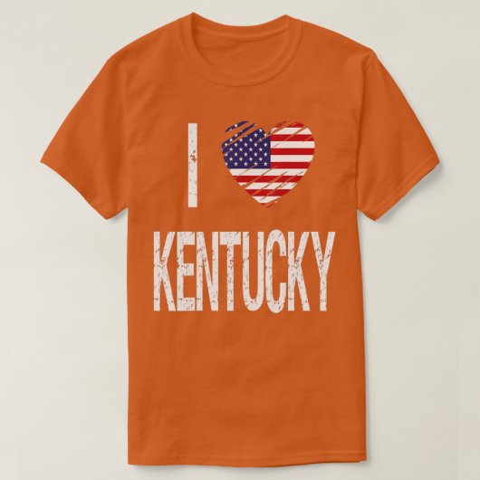 I love Kentucky   1  T-shirt (Design voorkant)
