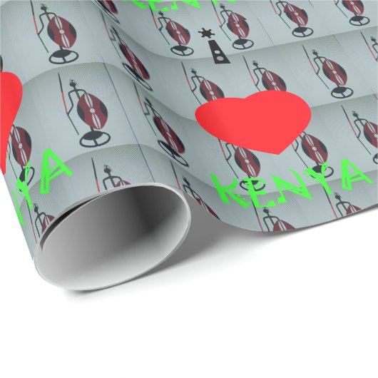 I Love Kenya Cadeaupapier (Rol Hoek)