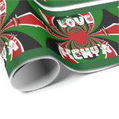 I Love Kenya Hakuna Matata Gifts Cadeaupapier (Rol Hoek)