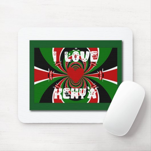 I Love Kenya Hakuna Matata Gifts Muismat (Met muis)
