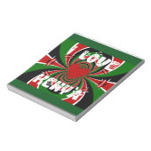 I Love Kenya Hakuna Matata Gifts Notitieblok (Linkerzijde)
