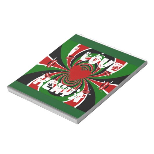 I Love Kenya Hakuna Matata Gifts Notitieblok (Linkerzijde)
