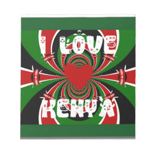 I Love Kenya Hakuna Matata Gifts Notitieblok