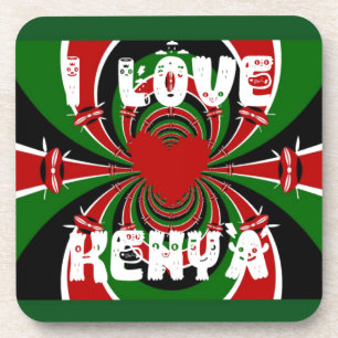 I Love Kenya Hakuna Matata Gifts Onderzetter