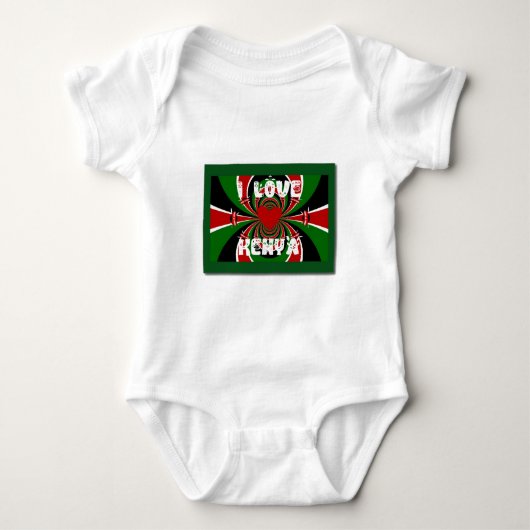 I Love Kenya Hakuna Matata Gifts Romper (Voorkant)