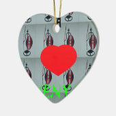 I Love Kenya Keramisch Ornament (Links)