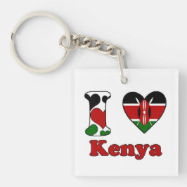 I love Kenya Sleutelhanger