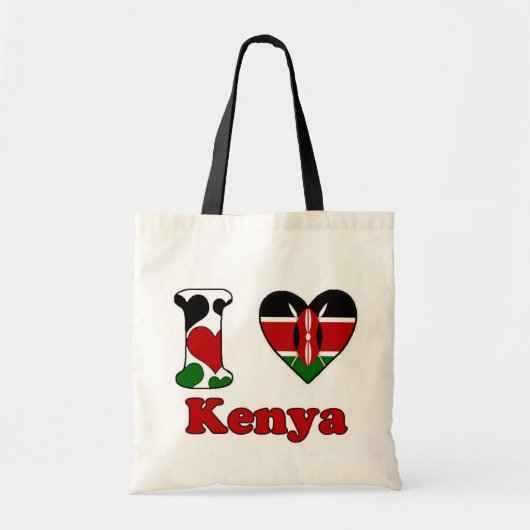 I love Kenya Tote Bag (Voorkant)