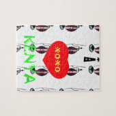 I Love Kenya XOXO Legpuzzel (Horizontaal)