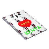 I Love Kenya XOXO Notitieboek (Rechterzijde)