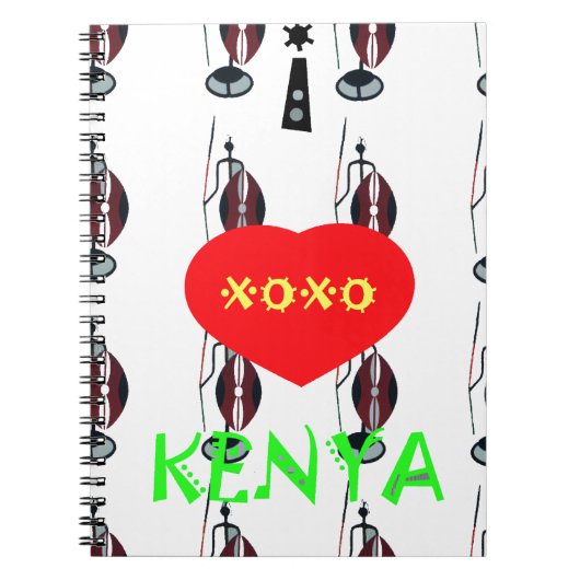 I Love Kenya XOXO Notitieboek (Voorkant)