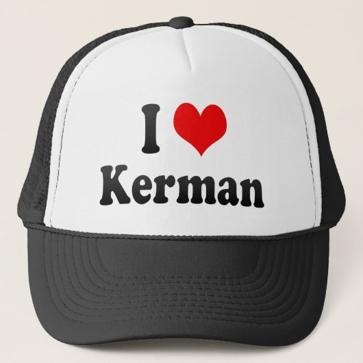 I Love Kerman, Iran Trucker Pet (Voorkant)