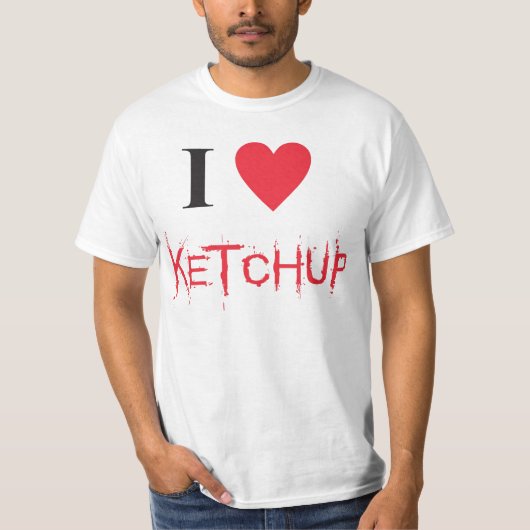 I love ketchup t-shirt (Voorkant)