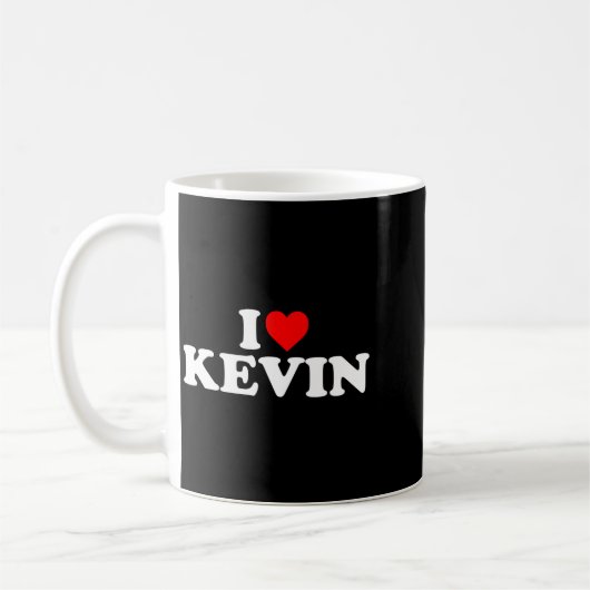 I Love Kevin - Heart Long Sleeve  Koffiemok (Links)