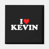 I Love Kevin - Heart Long Sleeve Magneet (Voorkant)