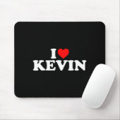I Love Kevin - Heart Long Sleeve Muismat (Met muis)